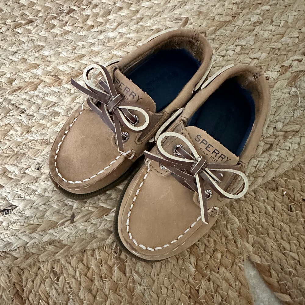 Sperry Kids Brown Moccasins